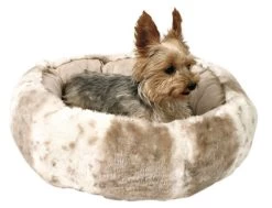 Trixie Plüschbett Leika, Beige 50cm