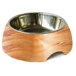 Melamin Napf Rund, Holzmotiv