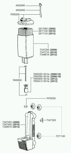 EHEIM Pumpenrad 1212, 2012, 2206, 2008