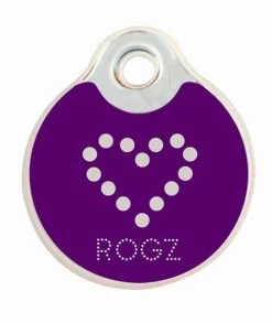 ROGZ Passport ID-Tag Purple Chrome