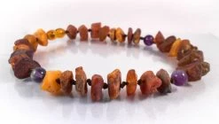 Bernsteinkette & Fluorit / Halsband