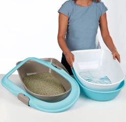 Trixie Katzentoilette Berto - Hellblau Und Anthrazit -Haustierprodukte berto 6