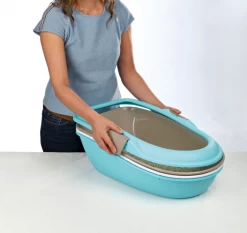 Trixie Katzentoilette Berto - Hellblau Und Anthrazit -Haustierprodukte berto 8