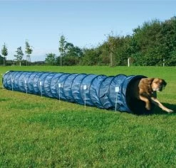 Trixie Agility-Tunnel, Nylon, Dunkelblau, 60 Cm / 5,00 M