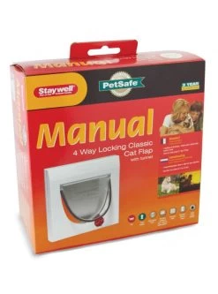 Staywell Katzentüre 917, Weiss, 4-Wege