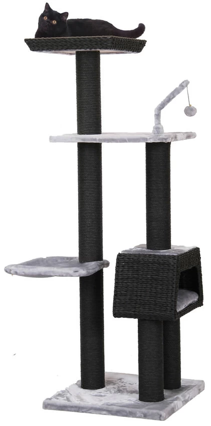 Swisspet Kratzbaum Drogo Schwarz 1 Swisspet Kratzbaum Drogo Schwarz