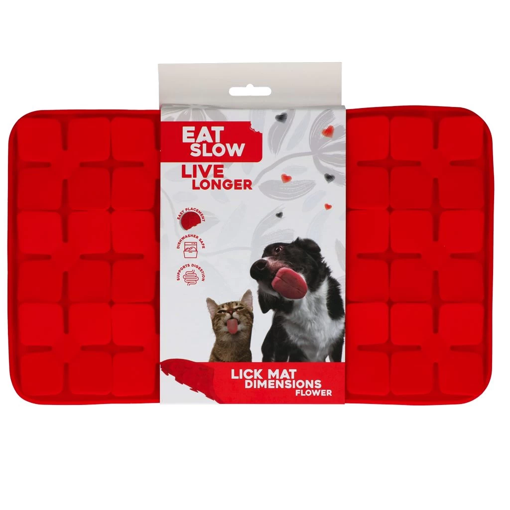 Eat Slow Live Longer Leckmatte Mit Blumen 1 Eat Slow Live Longer Leckmatte Mit Blumen