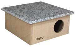 Zweikammerhaus Mit Granitdach 20x20cm