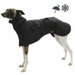 Winter-Hundemantel Für Windhunde Schwarz