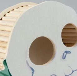 Duvo Holz Spielhaus Nagetier Schädel -Haustierprodukte holz spielhaus schaedel 2