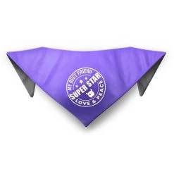 Coole Bandanas Mit Aufdruck -Haustierprodukte hunde bandana superstar
