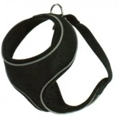 Rogz Geschirr Soft Soi Schwarz