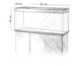 Juwel Aquarium RIO 450 -Haustierprodukte juwel rio skizze 450 1