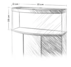 Juwel Vision 450 - Aquarium -Haustierprodukte juwel vision aquarium 450 grafikjpg