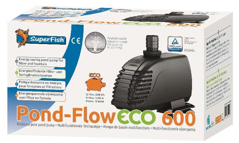 SuperFish Pond-Flow Eco - Multifunktionale Pumpe 1 SuperFish Pond-Flow Eco - Multifunktionale Pumpe