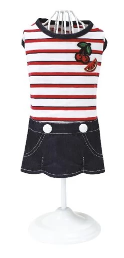 Croci Hunde Kleid Rockabilly