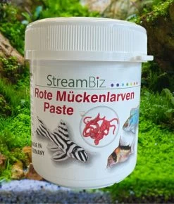 Rote Mückenlarven Paste