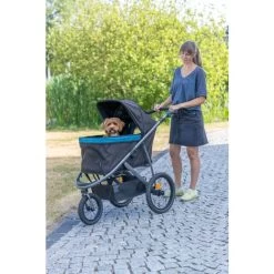 Trixie Hunde Und Katzen Buggy Schwarz/Petrol -Haustierprodukte trixie buggy schwarz petrol 4