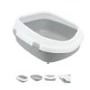 Trixie Katzentoilette Primo XL Mit Rand Grau/weiss