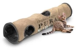 Katzenspieltunnel Aus Jute -Haustierprodukte tunnel raschel braun