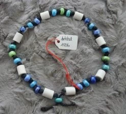 EM Keramik Floh- Und Zeckenhalsband - Blau/grün/petrol /glanz